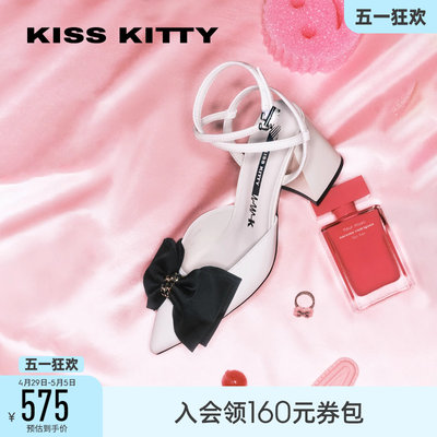 KISSKITTY尖头时装凉鞋蝴蝶结