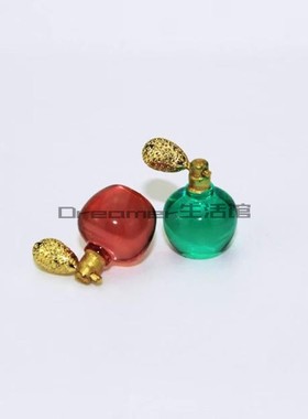 【Dreamer】dollhouse娃娃屋食玩迷你微缩绿色红色香水瓶
