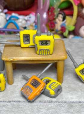 【Dreamer】正版散货dollhouse食玩配件黄色橘色仿真迷你对讲机