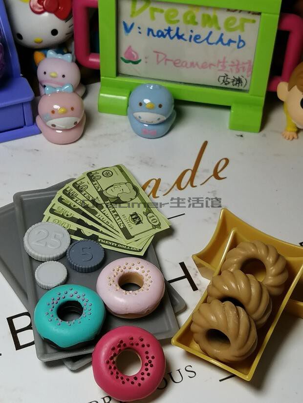 【Dreamer】正版散货偶季OG过家家食玩仿真甜甜圈面包圈盘子