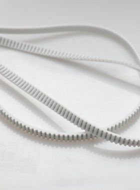 3M白色钢丝PU开口齿带 自动锁螺丝机皮带 7mm/10mm宽