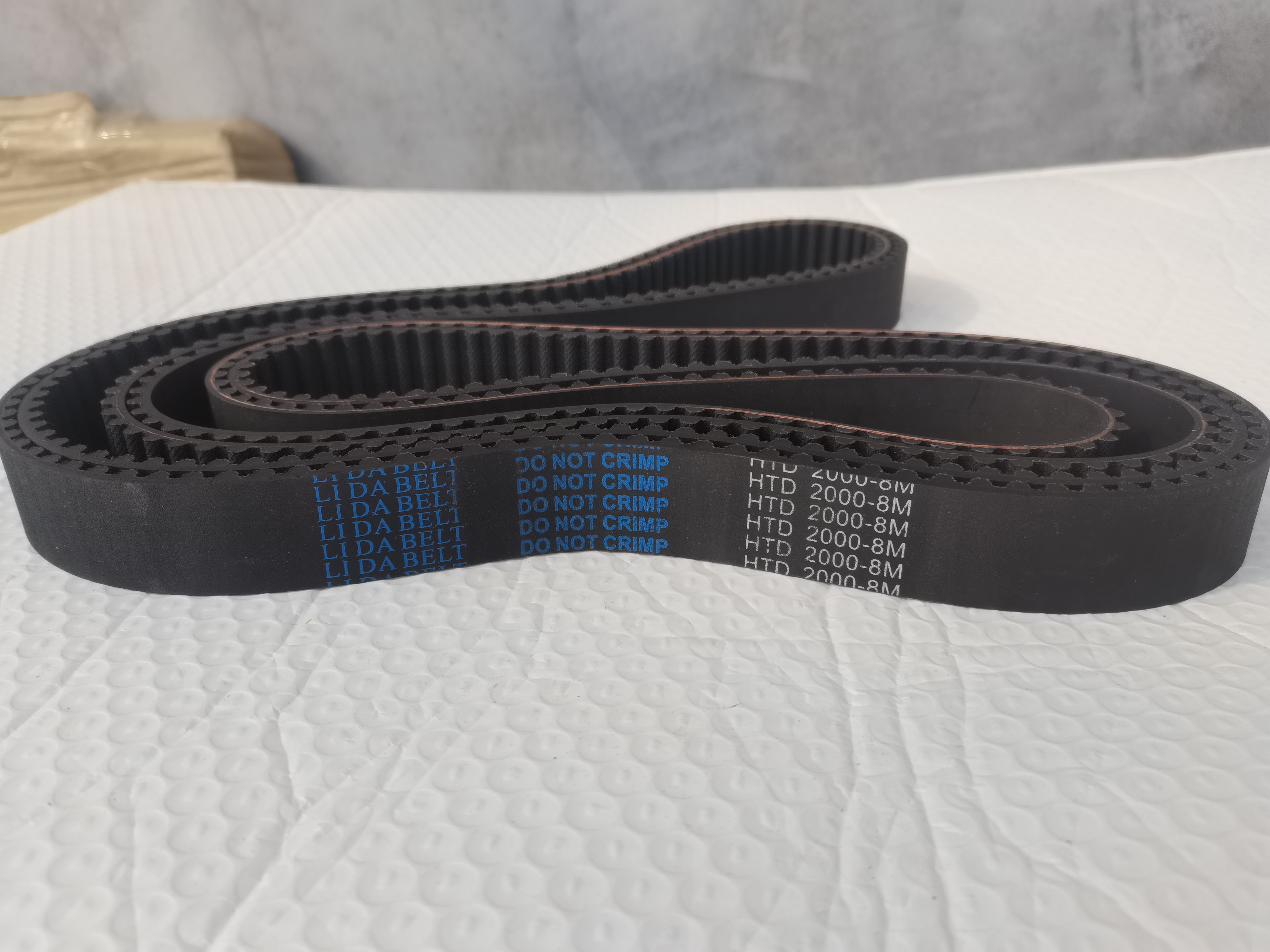 HTD8M-2000/250齿高品质橡胶进口线芯同步带磨床传动皮带