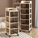 抽屉式 置物架落地客厅零食玩具小推车收纳柜卧室可移动多层储物柜