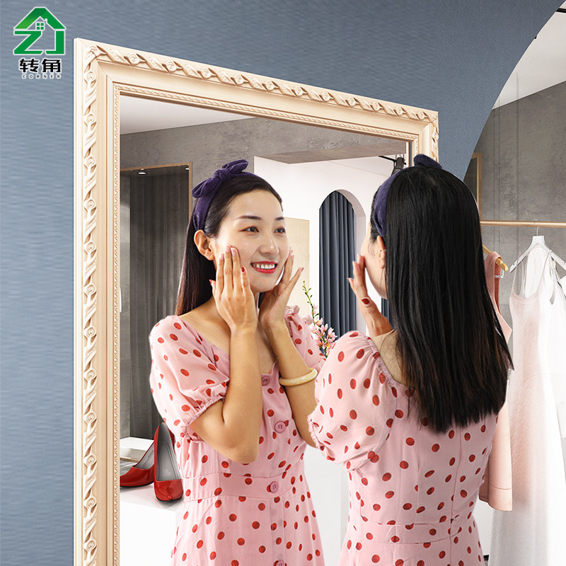 欧式全身镜子落地穿衣镜卧室少女学生立体壁挂墙镜家用长大试衣镜|ruв категории жилой мебели, зеркало класса, трюмо - от Buy2taobao.com для оказания профессиональной услуги покупки агента Taobao