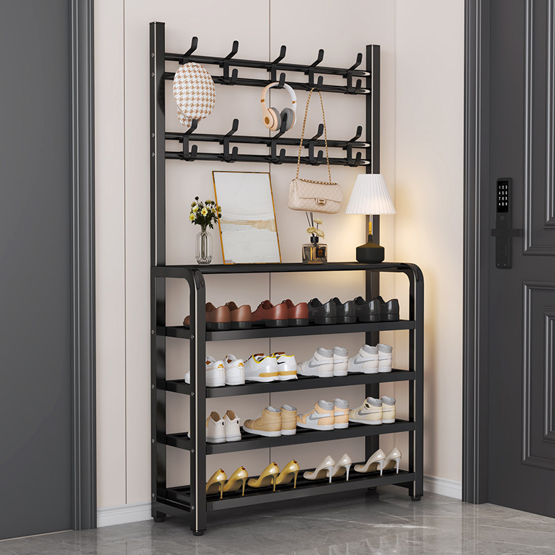 鞋架衣帽架一体室内家用门口多层入户简易鞋柜2025新款置物架,住宅家具,鞋架,淘宝优惠券,粉丝福利购,淘宝优惠卷