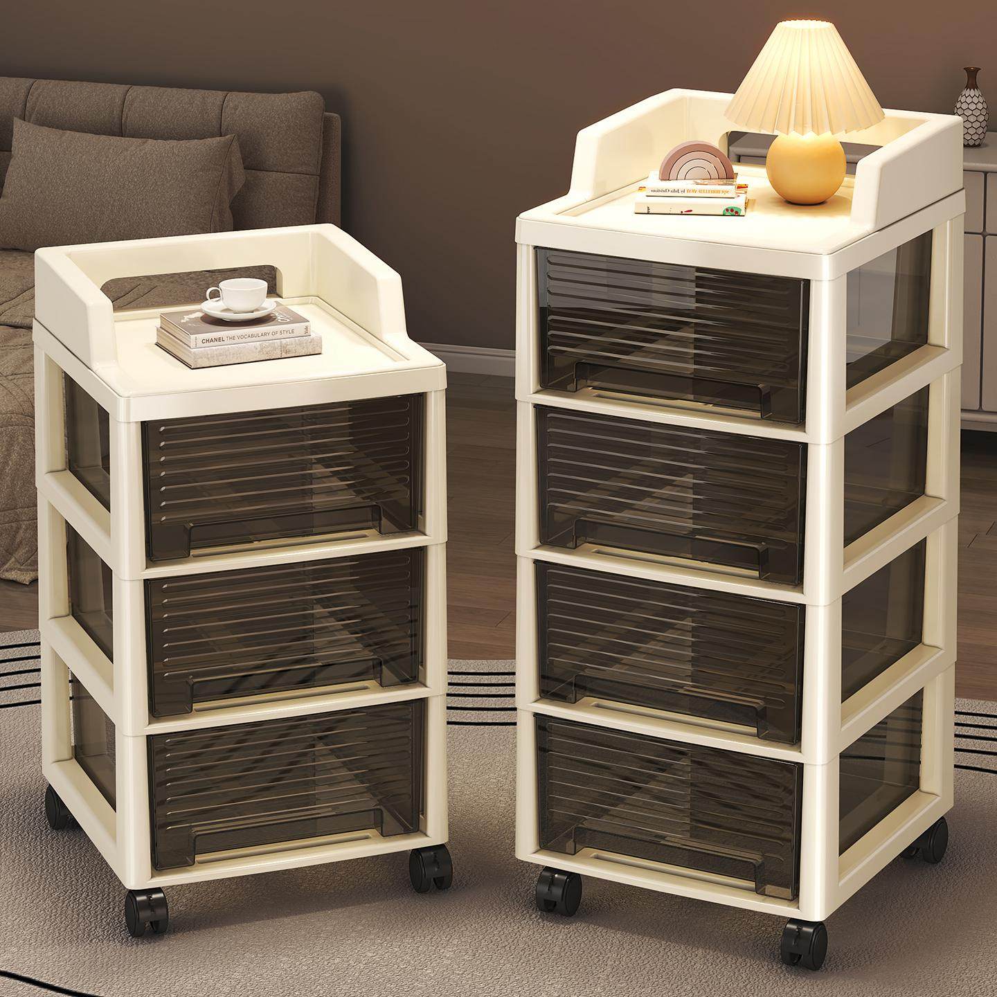 收纳柜家用多层抽屉式小推车置物架子客厅桌下落地零食杂物储物柜,收纳整理,收纳柜,淘宝优惠券,粉丝福利购,淘宝优惠卷