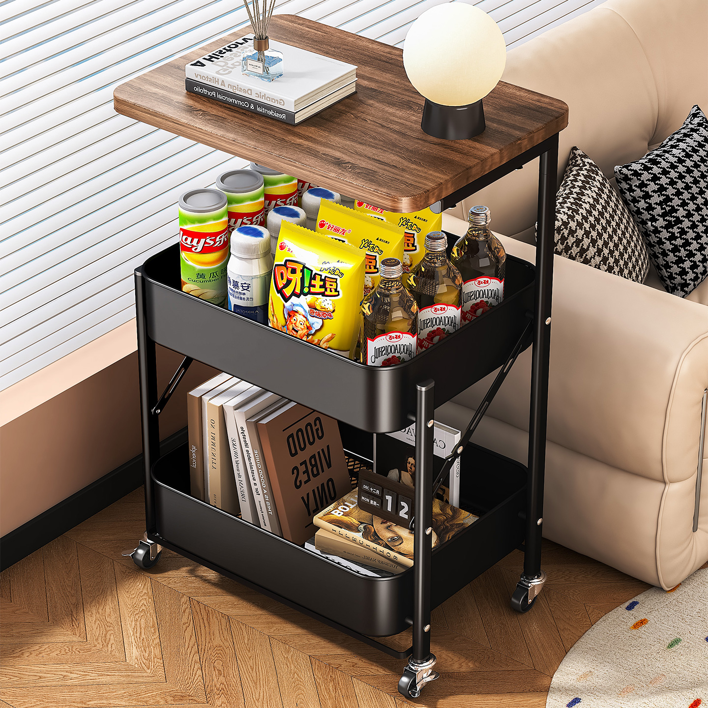 【独家升级可折叠】中古小推车