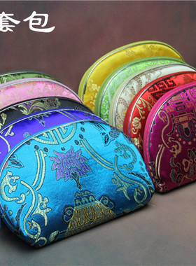 中国风特色钱包五套包扣织锦小零钱硬币包 收纳喜糖包特色小礼品