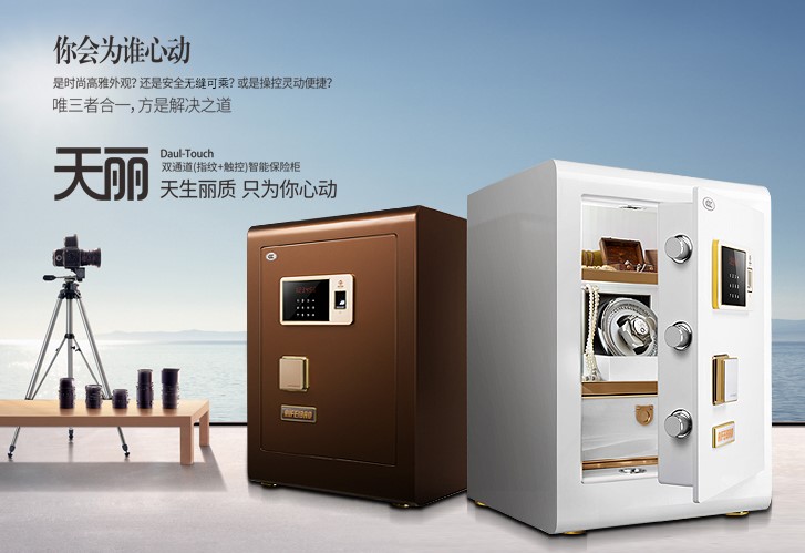 天丽保险柜指纹家用保险箱防盗
