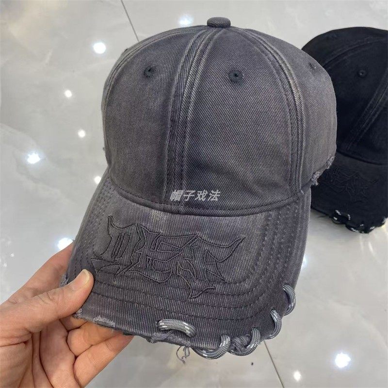 编绳水洗帽檐刺绣字母个性牛仔重水洗春黑色酷帅可调节软顶棒球帽,服饰配件/皮带/帽子/围巾,帽子,淘宝优惠券,粉丝福利购,淘宝优惠卷