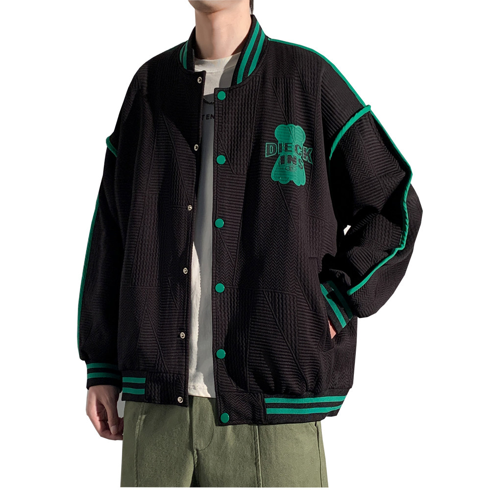 23秋冬新款港风棒球服外套男夹克青年学生XZ311A-JK313-P75,男装夹克,星座311A