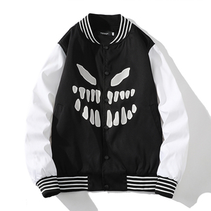 白底25秋季新港风棒球服外套男拼色夹克青年学生XZ311A-JK12-P50图片