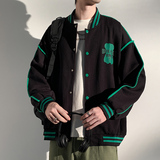 23秋冬新款港风棒球服外套男夹克青年学生XZ311A-JK313-P75，男装夹克，星座311A