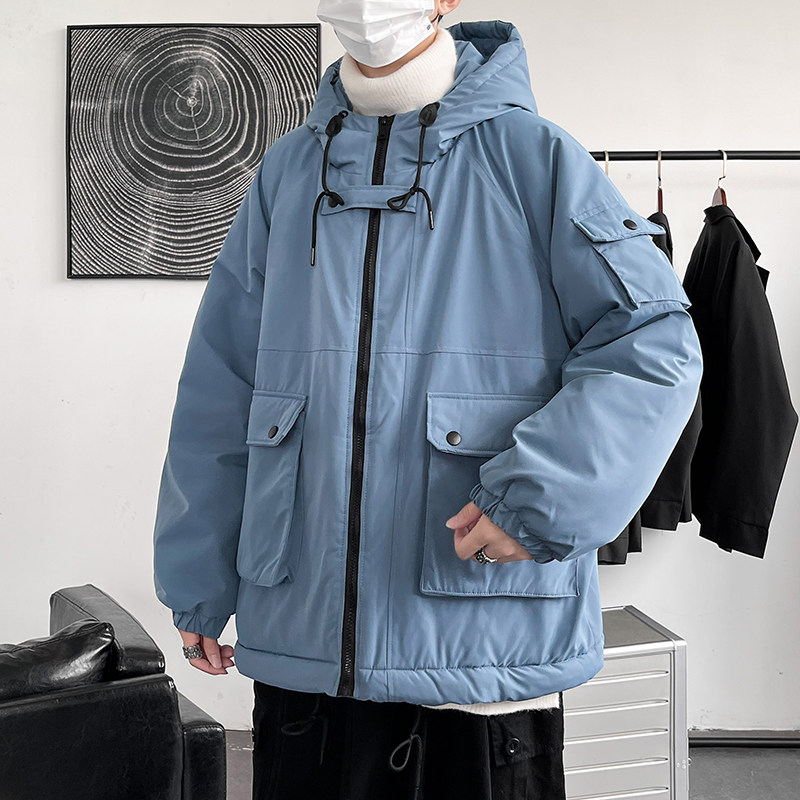 大货港风2025冬新款工装棉衣男大码连帽棉服XZ311A-my916-p115,男装棉衣,星座311A