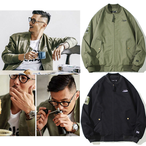 大货23秋棒球服男余文乐同款夹克男飞行员夹克控119 j901-p85图片