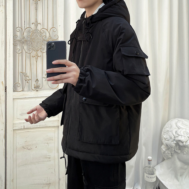 大货港风2025冬新工装棉衣男日系大码连帽棉服XZ311A-my916-p115,男装棉衣,星座311A