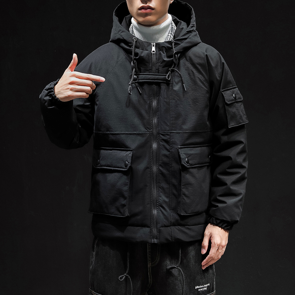 大货25冬新款工装棉衣男加厚大码连帽棉服XZ311A-my916-p115，男装棉衣，星座311A