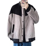 2024秋季灯芯绒外套男夹克棒球服加肥加大码上衣XZ311A-JK18-P75，男装夹克，星座311A