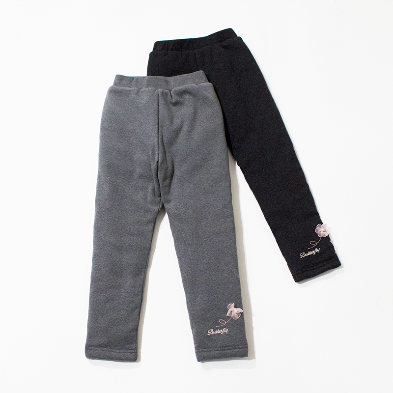 长裤夹丝棉打底裤保暖女童裤子