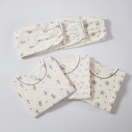 【馨语兔】亏清140-160码春秋女童家居服套装睡衣棉软弹力无骨A类