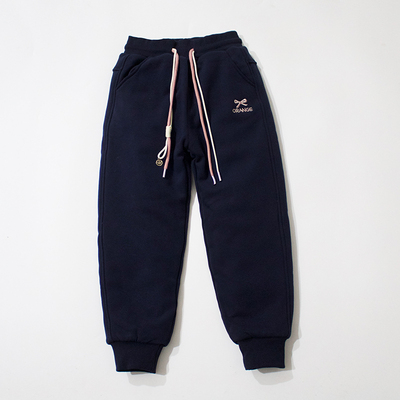 长裤夹丝棉运动裤保暖女童裤子