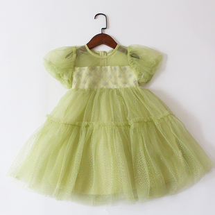 特价儿童节bi备～后背蝴蝶翅膀～夏季女童森系连衣裙纱裙泡泡袖