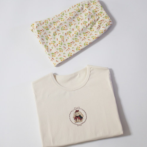 春秋冬女童家居服套装秋衣裤