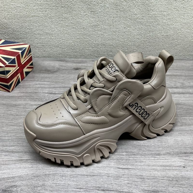 专柜正品全皮老爹鞋女2025年春秋款7厘米增高防滑显脚小时尚百搭