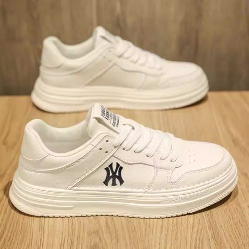 官网MY品牌断码男鞋2025秋冬新款白色运动休闲板鞋男士真皮小白鞋