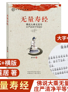 无量寿经注音版诵读教材佛说大乘无量寿庄严清净平等觉经夏莲居大字简体横排拼音版结缘包邮佛经经书佛学书籍佛说大乘无量寿经净空