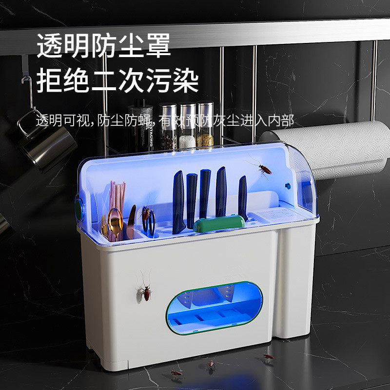 出口110V杀菌烘干易清洗筷子刀架图片
