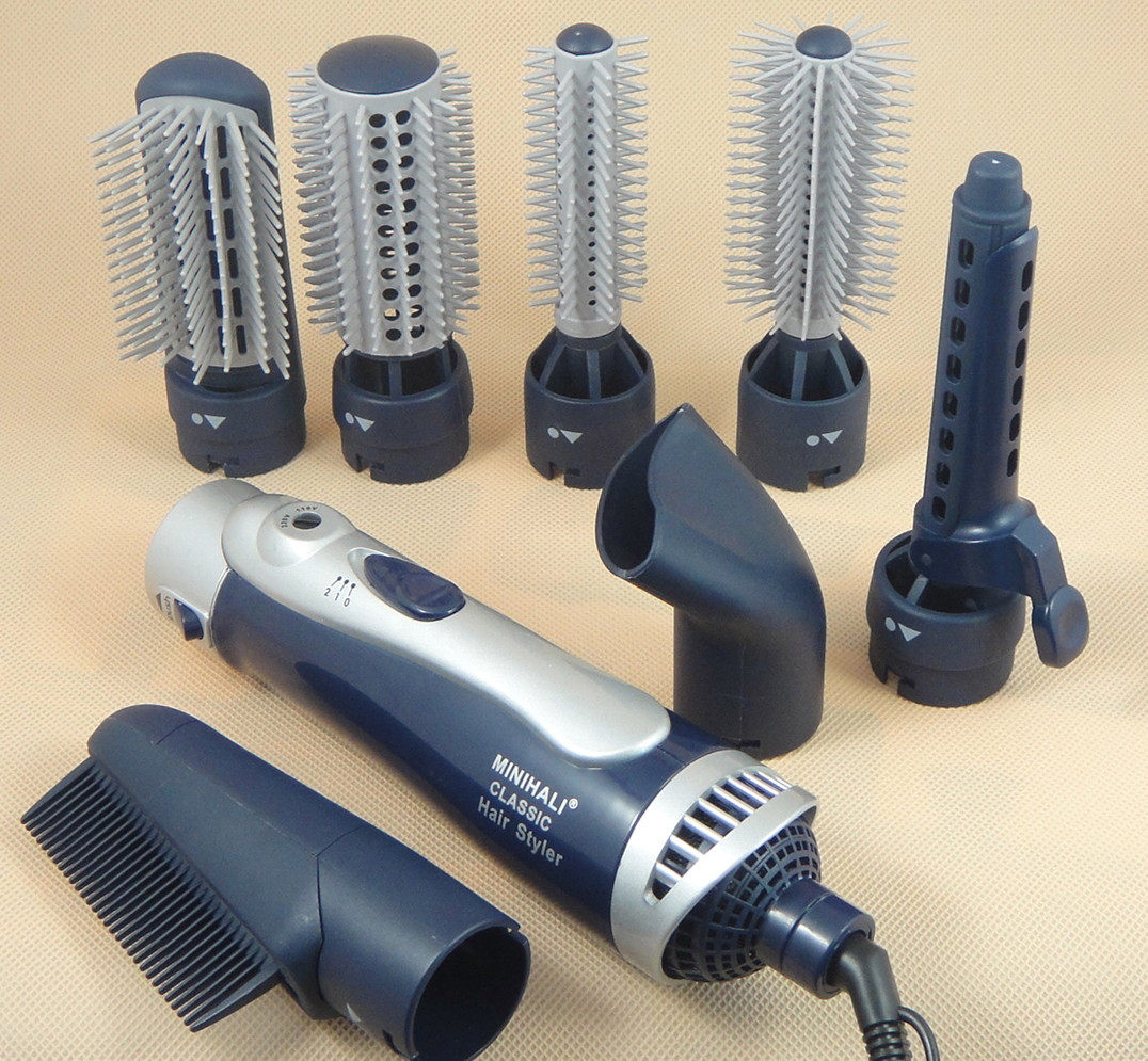 110V220V吹风机美发卷发梳直发器套装护发出口美国加拿大台湾日本