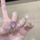 纯手工穿戴甲短款 派大星 2025新款 猫眼美甲穿戴甲片高级感指甲贴