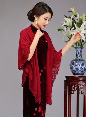 小披肩外套女2025新款薄针织开衫