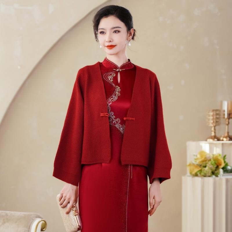 春秋开衫复古女文艺旗袍披肩