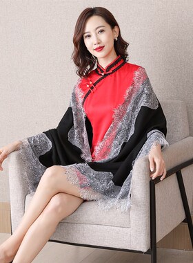 两用春秋款结婚新娘优雅围巾披肩