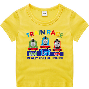 THOMAS托马斯火车儿童夏装短袖衣服男童纯棉打底衫半袖T恤童上衣