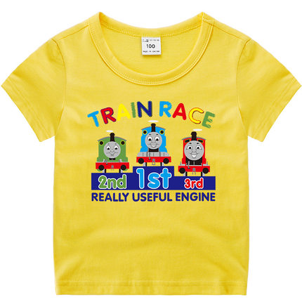 THOMAS托马斯火车儿童夏装短袖衣服男童纯棉打底衫半袖T恤童上衣
