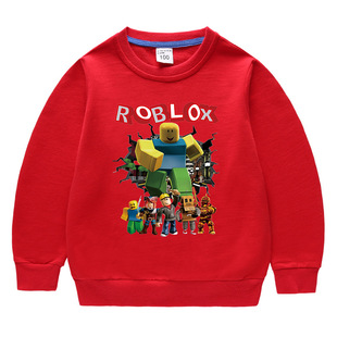 春秋上衣圆领卫衣新款 男童女孩子纯棉衣服 长袖 Roblox罗布乐思童装