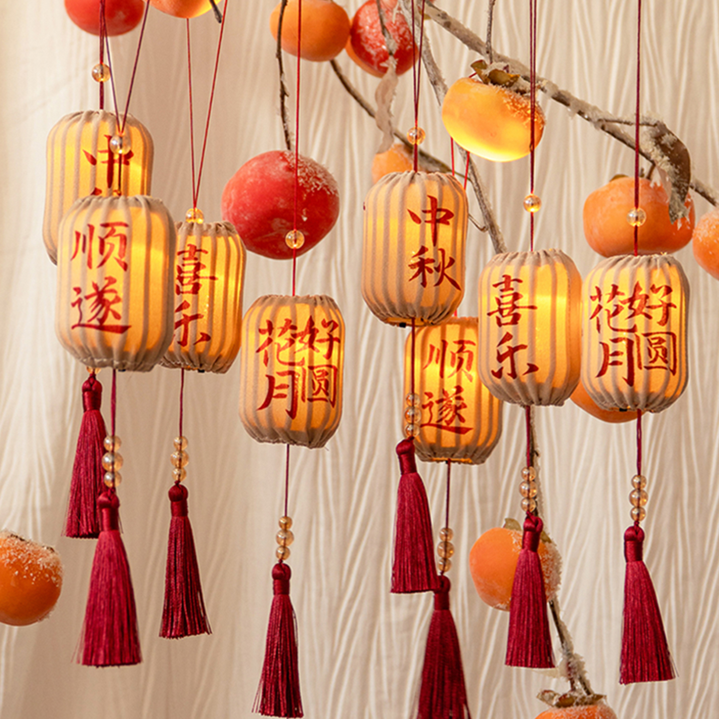 元旦节发光小灯笼挂饰新款2025