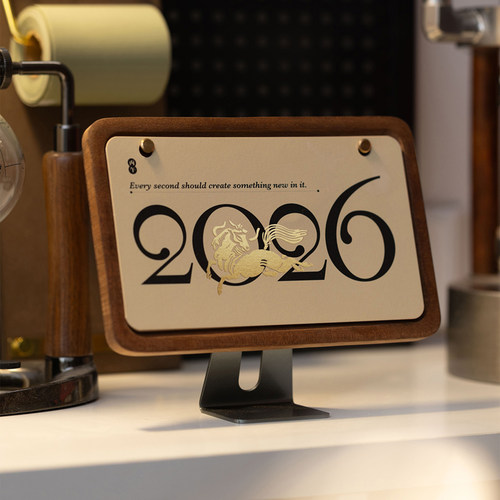 2026台历定制新款马年日历摆件