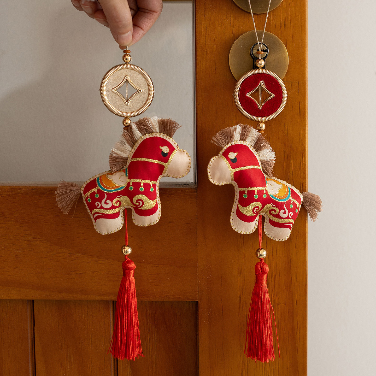 马年新年装饰马上有钱小马挂件过年春节贺年迎新氛围布置挂饰礼物