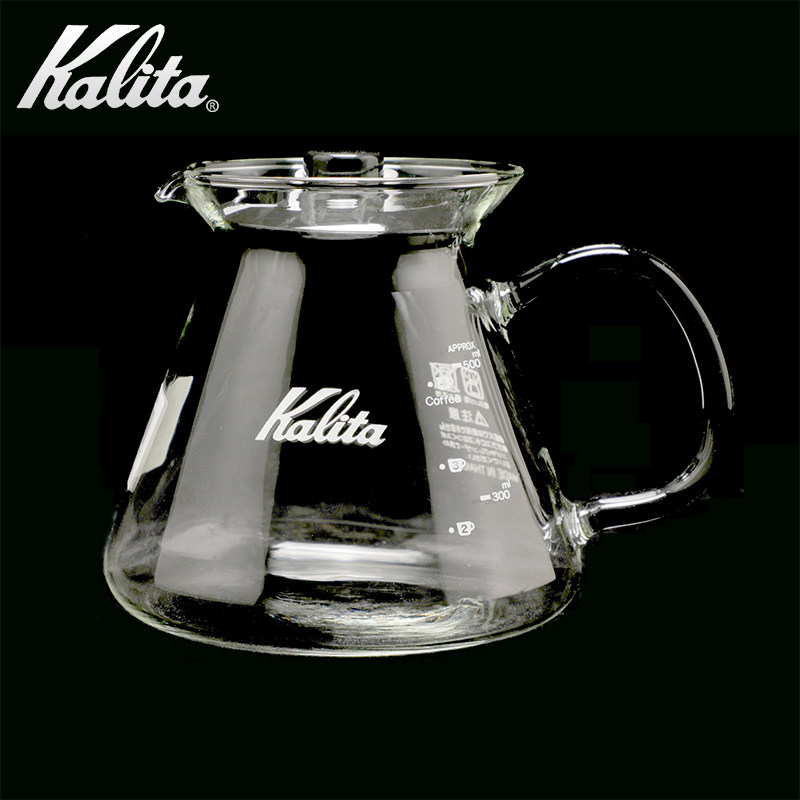 日本原装进口Kalita卡莉塔 手冲咖啡分享壶 玻璃咖啡壶300/500ml