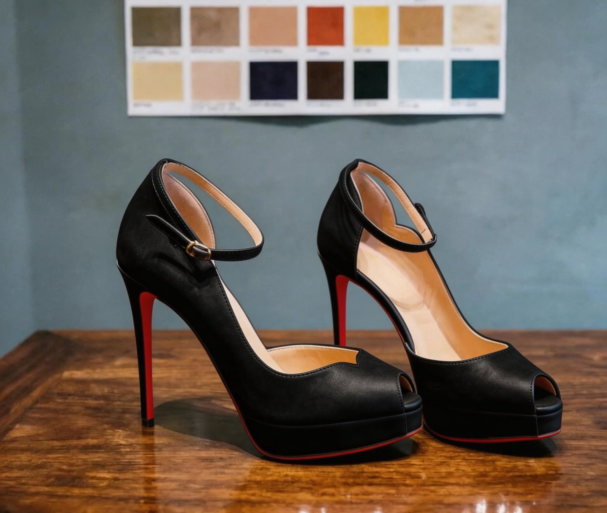 琮媛高跟鞋女鱼嘴裸色防水台厚底不累脚细跟性感12.5cm红底单鞋