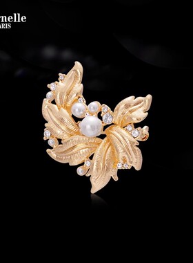 Eternelle法国永恒语秋胸针高档女胸花别针饰品开衫配饰领针礼物