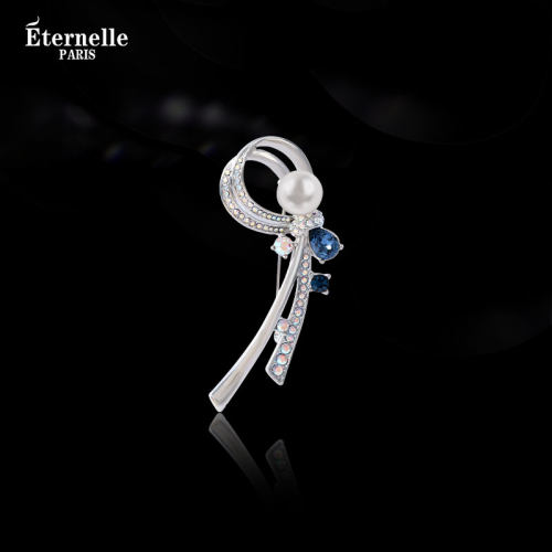 Eternelle流彩爵章高端轻奢胸针