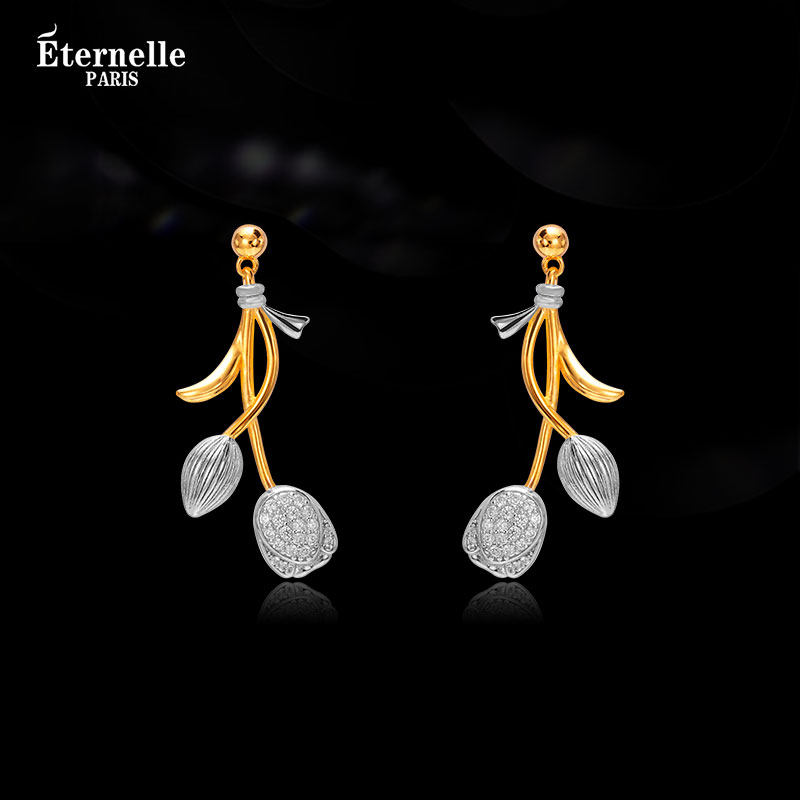 Eternelle奈良花夜高级感耳钉
