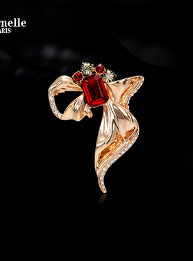 Eternelle法国永恒蝴蝶结胸针女高档精致秋冬配饰领针别针扣胸花