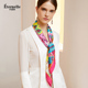 法国永恒越鸟青春桑蚕丝巾2019新款 真丝围巾女90cm大方巾披肩围脖