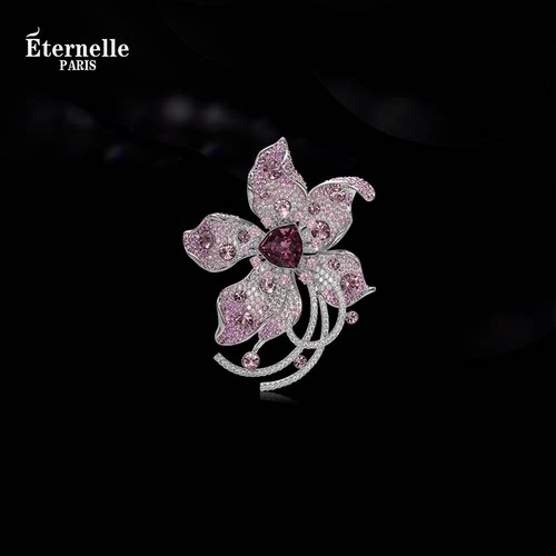 Eternelle巴洛克璀璨花影胸针